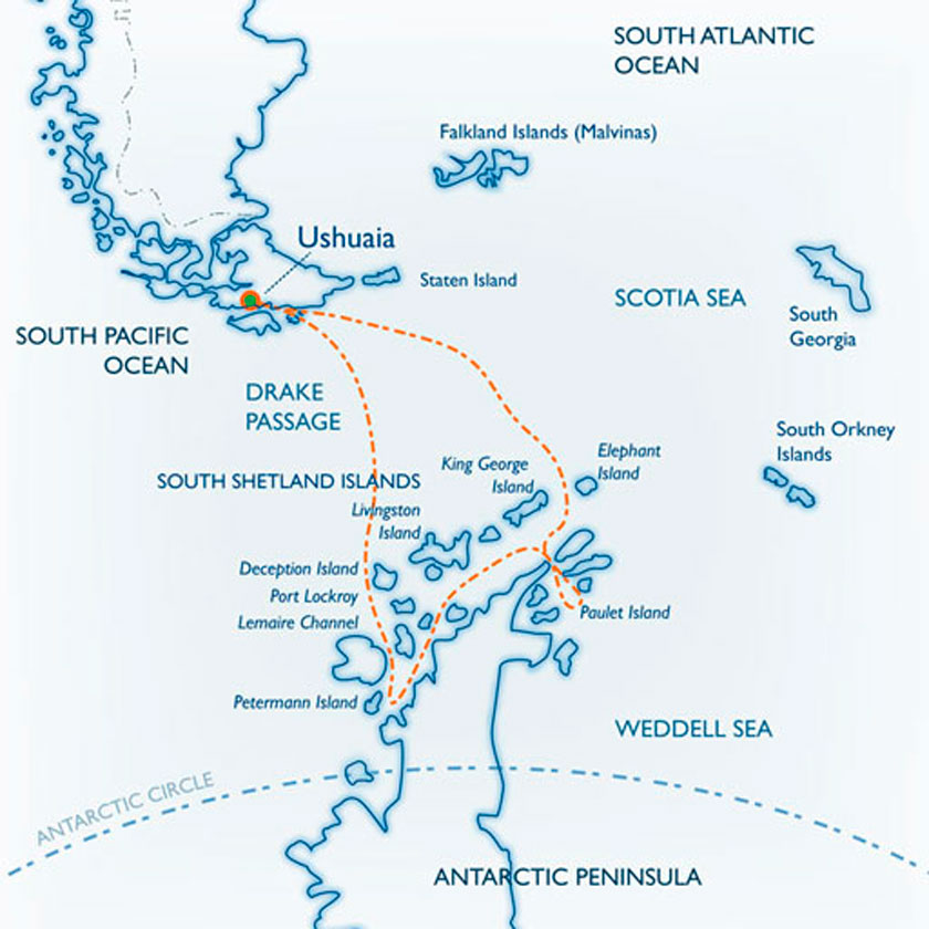 Antártida Clásica en el M/V Ushuaia